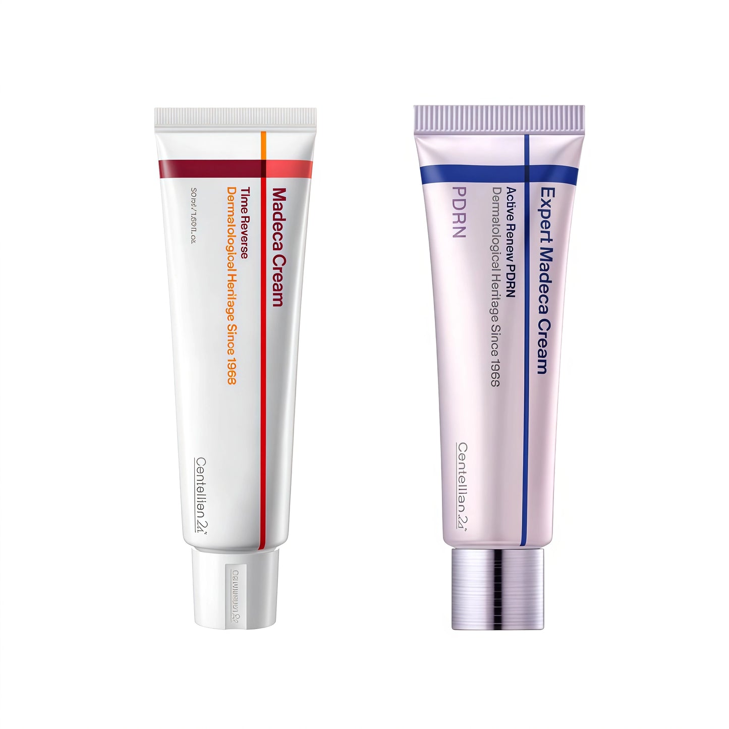 CENTELLIAN 24 Madeca Skin Repair Duo - Expert Madeca Cream Active Renew PDRN 50ml, Madeca Cream Time Reverse 50ml